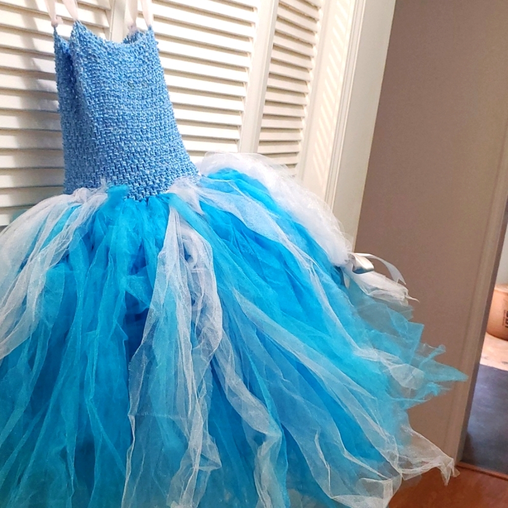 Cinderella dress size 4t blue handmade